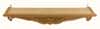 Полка для икон деревянная прямая, 1-ярусная, удлиненная, 57-65 см, с резным узором "Аппликация", 18145