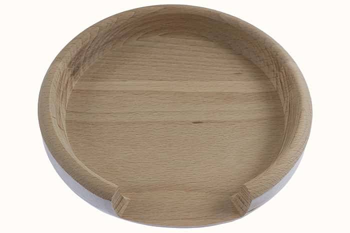 Блюдо для приготовления Агнца 22-23 см, деревянное, из бука, с высоким бортиком, Д12640