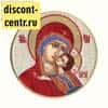 Икона вышитая "Богородица Владимирская" на оплечье, D19 см