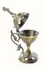 Censer metal bronze, with gilding and silvering, height 17.5 cm,