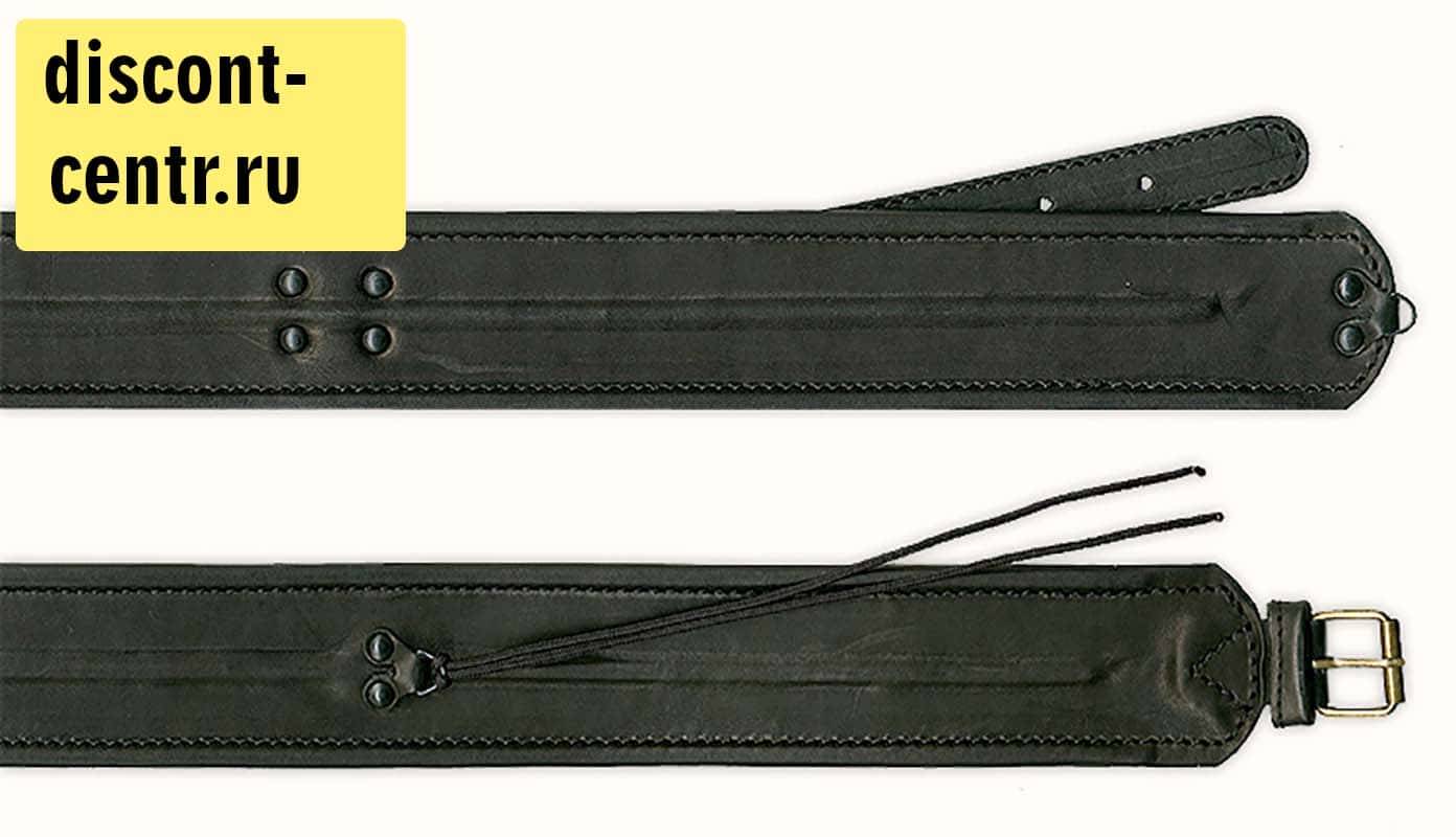 Monastic belt, genuine leather, size 60-62, waist 109-117 cm, width 5 cm, with leather cord