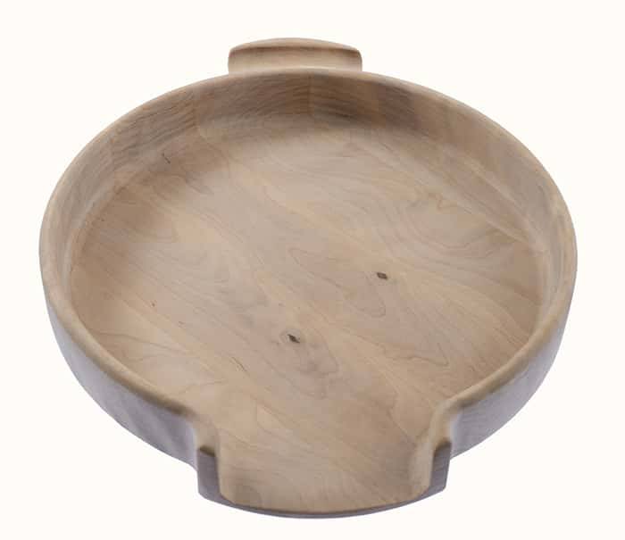 Dish for cooking Lamb 20 cm, wooden, made of birch with handle DP-13