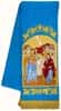 Закладка  для Евангелия "Благовещение" вышивка, голубой габардин