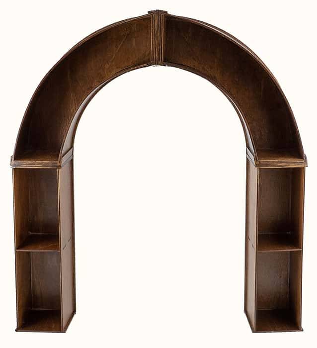 Flower frame made of plywood, horseshoe-shaped, 61 x 55 x 10.5 cm, 4778