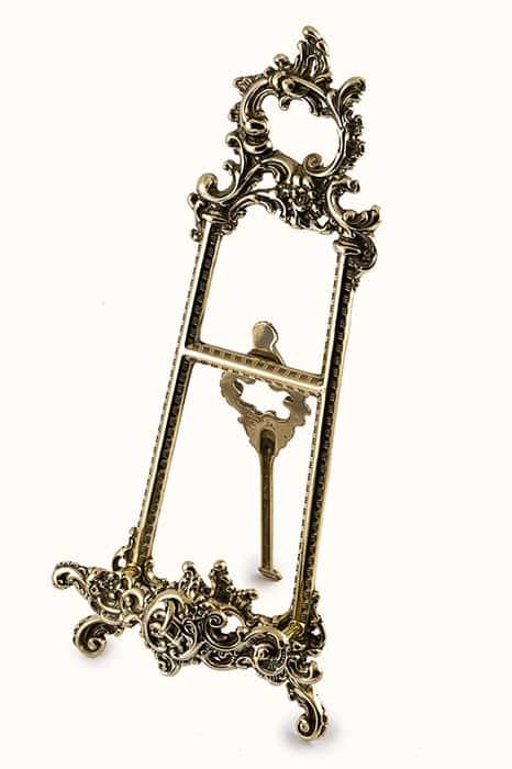 Cast brass icon stand, 33 cm, Zh1046