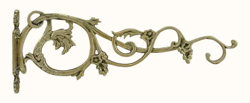 Bracket for lampada brass cast, 45 cm long