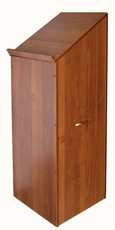 Single-section wooden lectern without door, А4028
