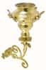 Bracket cast brass, with lamp &quot;Angels&quot;, with stones, for wall mounting, height 36 cm, No. 2