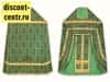 Priestly vestments, green, 90/145 silk in assortment