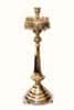 Temple brass candlestick for 18 candles, low (for children), with casting