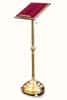 Temple brass lectern, &quot;On a twisted pillar&quot;, with a fabric top (6, No. 10)