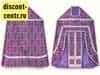 Priestly vestments, purple with silver, 90/145 brocade in assortment (B6/28/38)