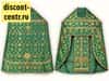 Priestly vestments, green, 90/150 brocade in assortment (B6/28/38)