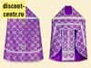 Priestly vestments, purple with silver, 90/155 brocade in assortment (B6/28/38)