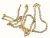 Цепь для протоиерейского креста латунная, с позолотой , №11, со вставками "Квадраты", в пакете, 2.7.0252лп (5976392)