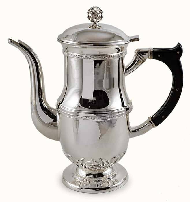 Kettle for warmth, No. 7, brass, silver plated, 2.7.1647l (6053649)